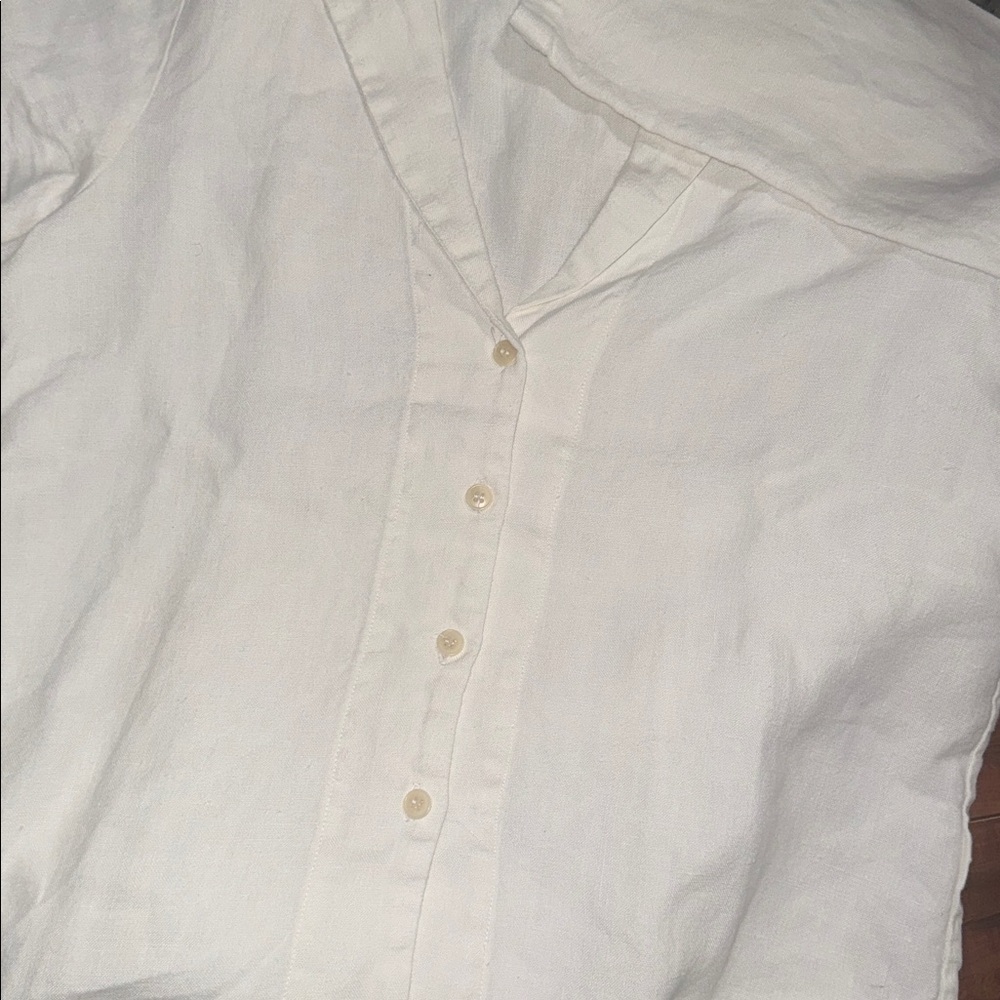 Vincent James Hutton Button Front Linen Shirt - Picture 4 of 9